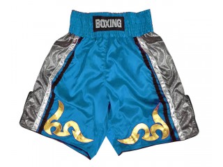 Shorts Boxe Anglaise Personnalisé : KNBSH-030-bleu ciel